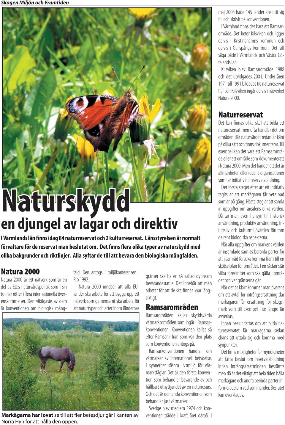 Natura 2000 Natura 2000 är ett nätverk som är en del av EU:s naturvårdspolitik som i sin tur har rötter i flera internationella överenskommelser.