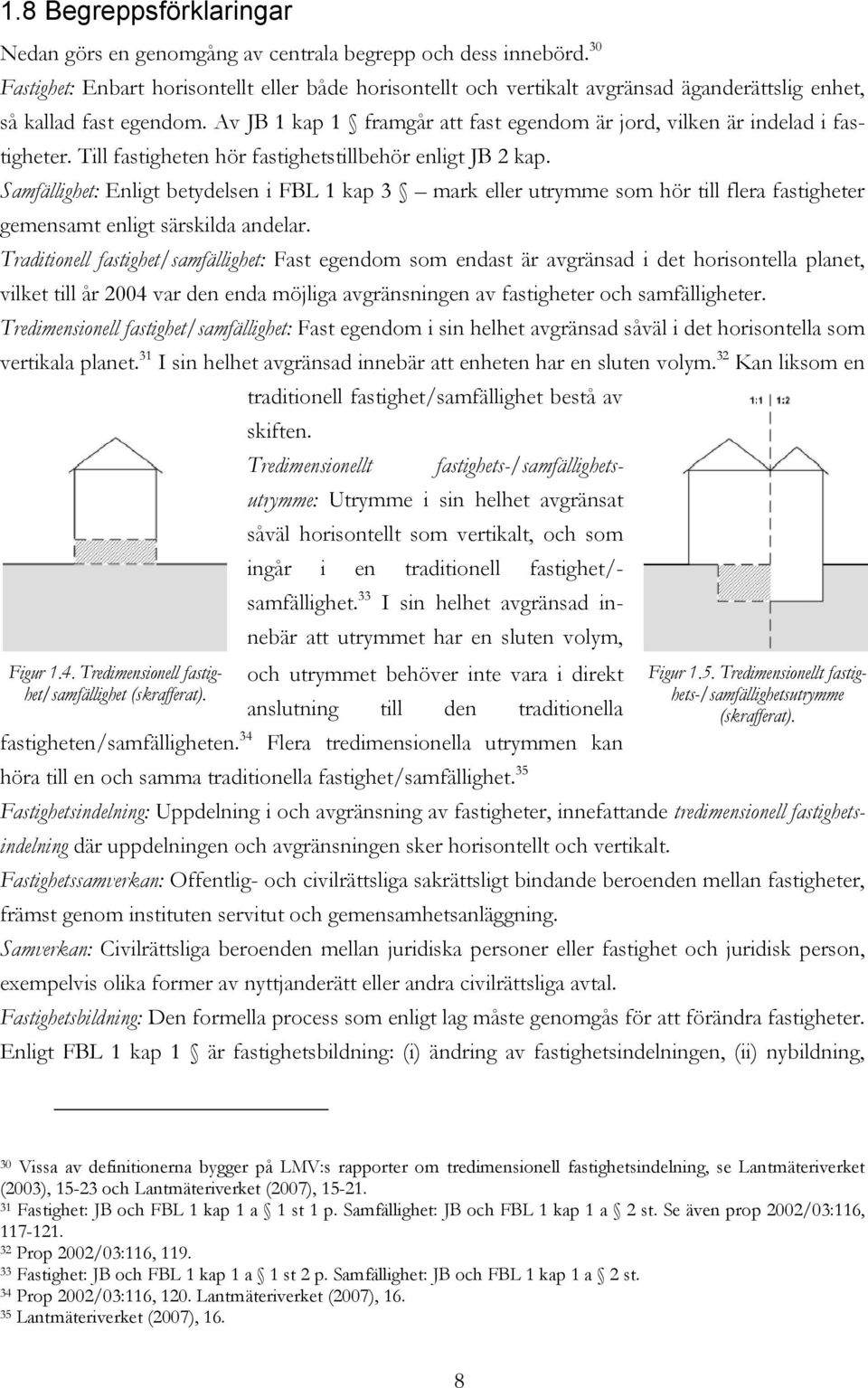 Av JB 1 kap 1 framgår att fast egendom är jord, vilken är indelad i fastigheter. Till fastigheten hör fastighetstillbehör enligt JB 2 kap.