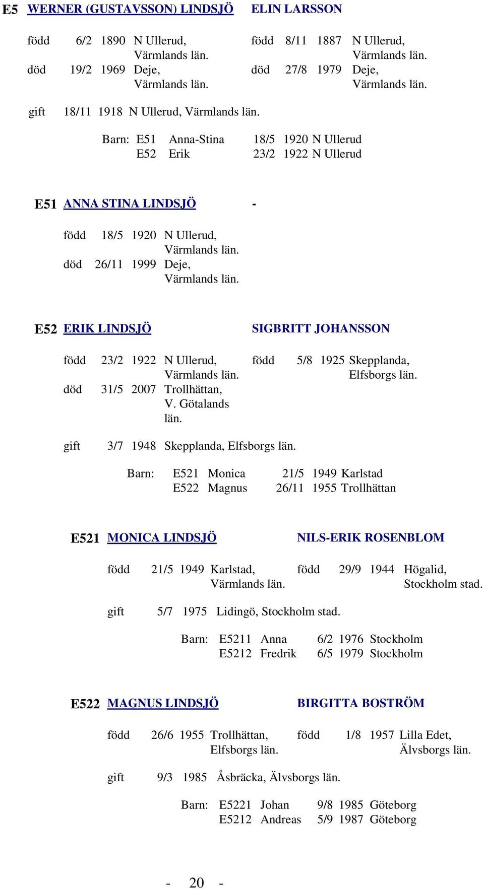 5/8 1925 Skepplanda, Elfsborgs län. 3/7 1948 Skepplanda, Elfsborgs län.