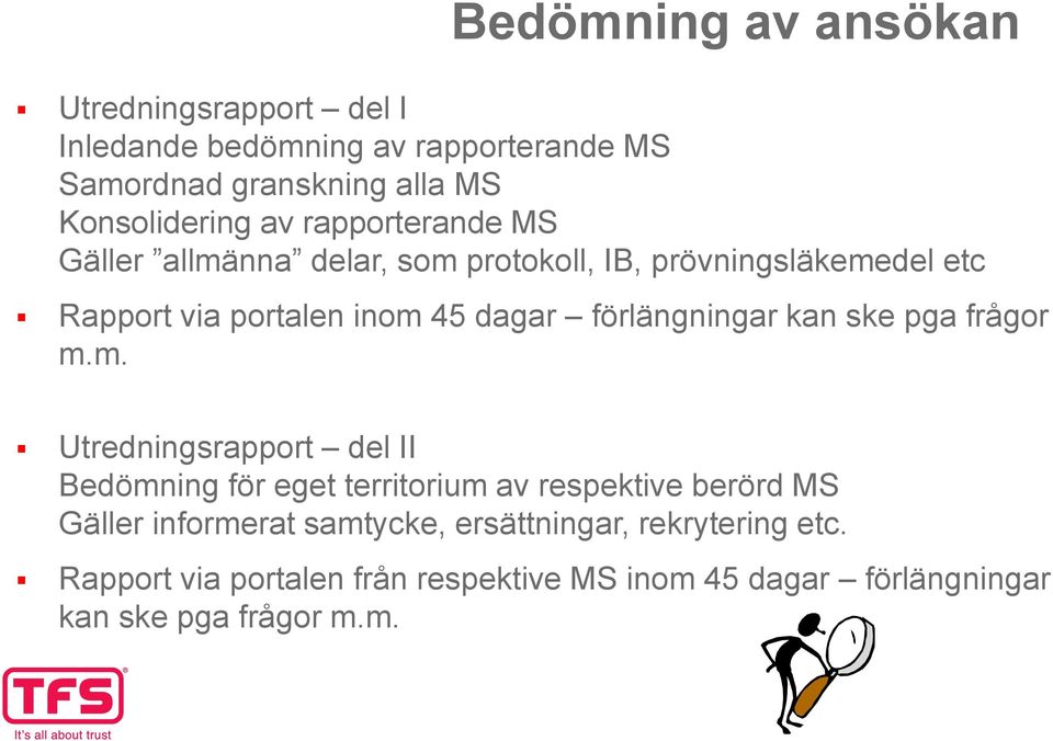 förlängningar kan ske pga frågor m.