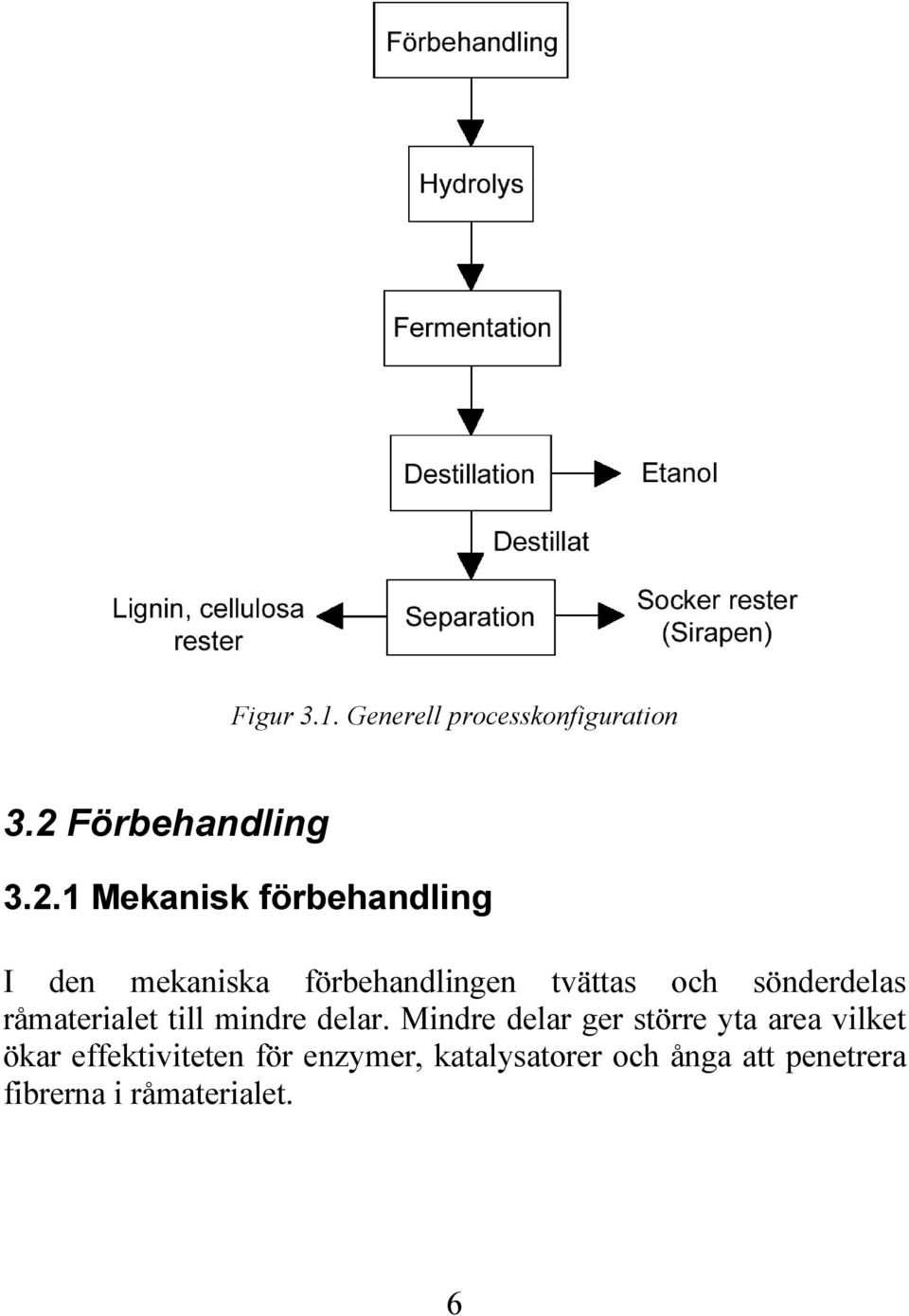 1 Mekanisk förbehandling I den mekaniska förbehandlingen tvättas och