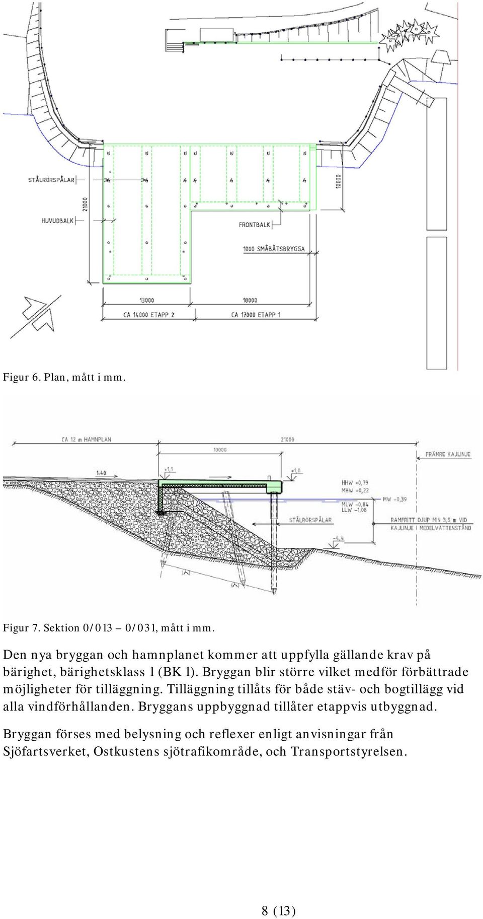 Bryggan blir större vilket medför förbättrade möjligheter för tilläggning.