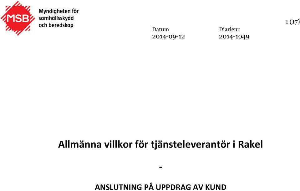 villkor för tjänsteleverantör