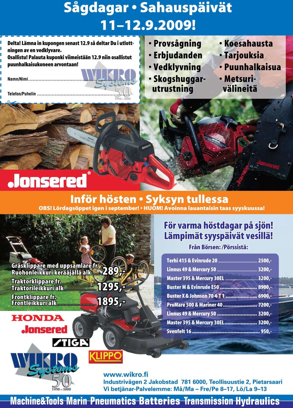 ..1295,- Frontklippare fr. Frontleikkuri alk.