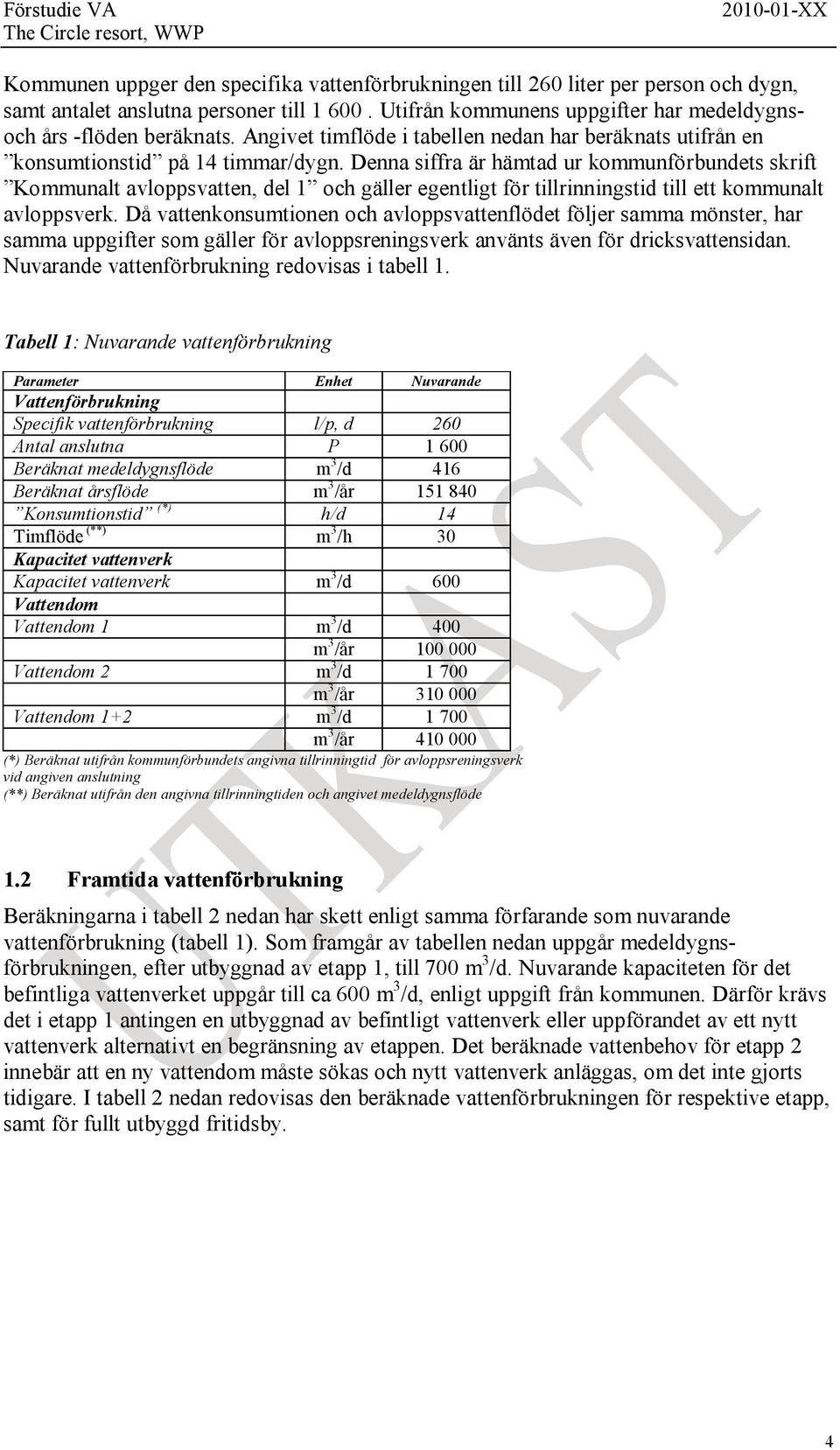 Denna siffra är hämtad ur kommunförbundetsskrift Kommunalt avloppsvatten, del1 ochgäller egentligt förtillrinningstid till ett kommunalt avloppsverk.