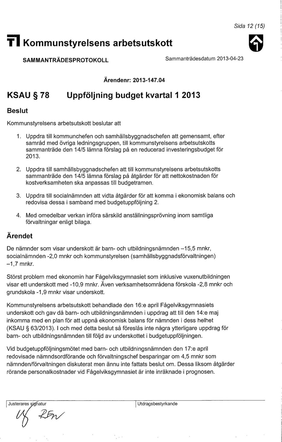 investeringsbudget för 20