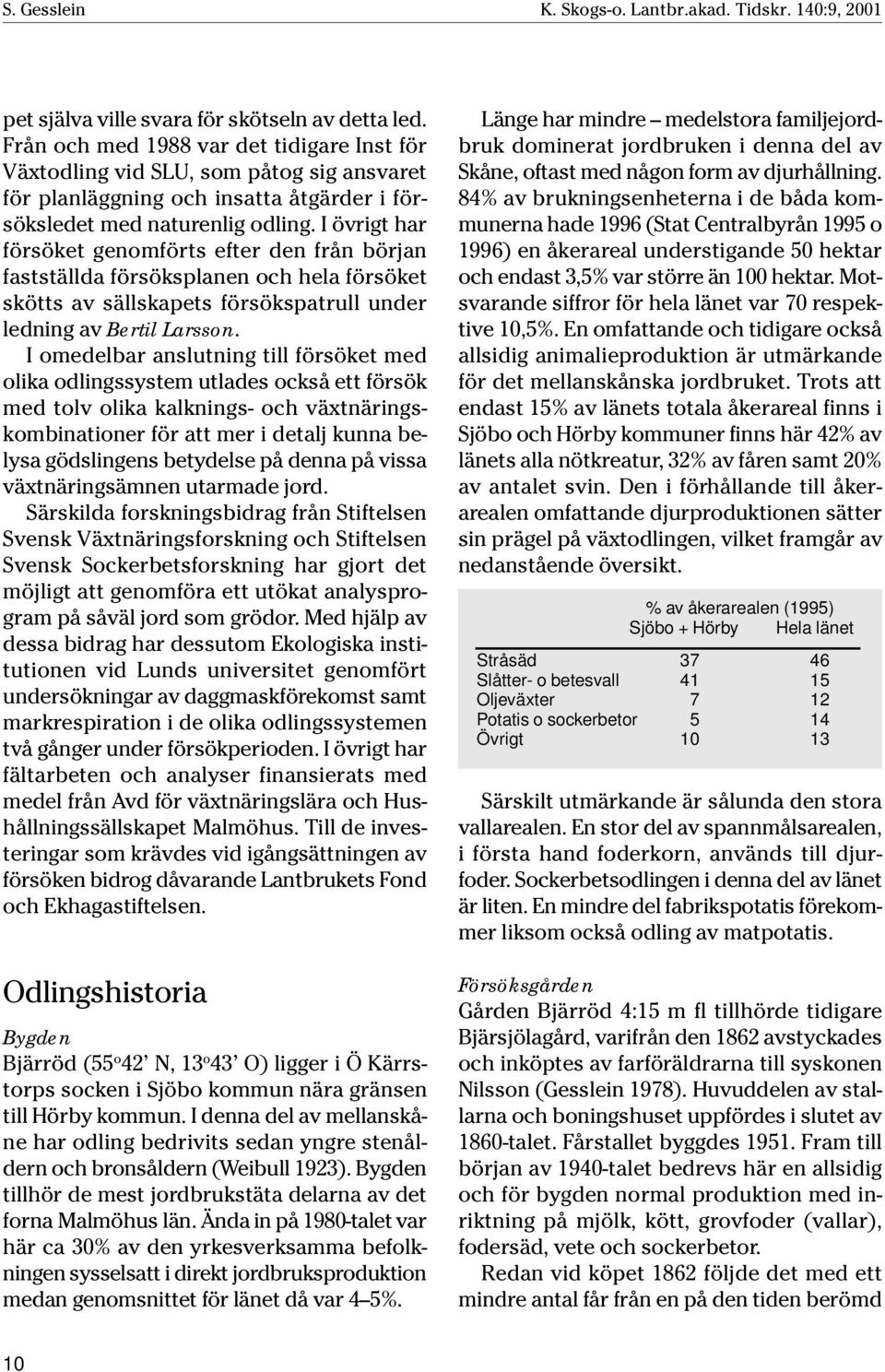 I övrigt har försöket genomförts efter den från början fastställda försöksplanen och hela försöket skötts av sällskapets försökspatrull under ledning av Bertil Larsson.