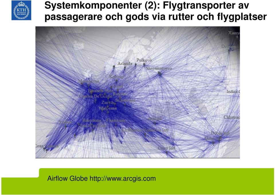 och gods via rutter och