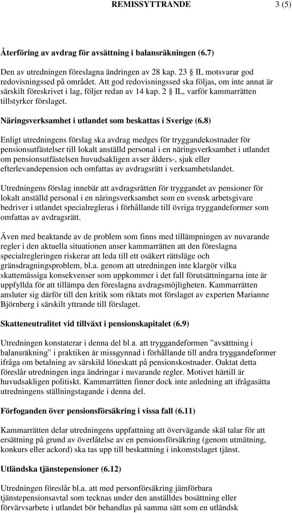 Näringsverksamhet i utlandet som beskattas i Sverige (6.