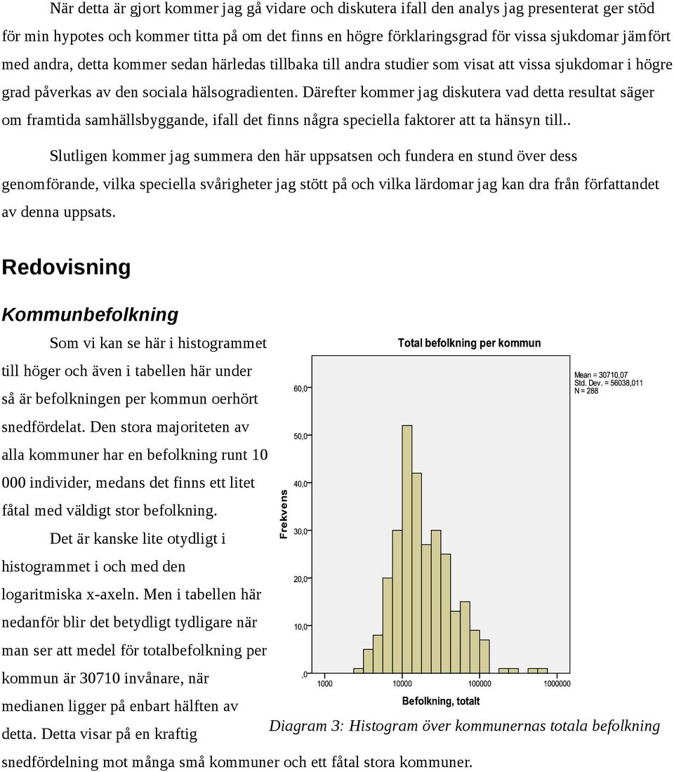 Därefter kommer jag diskutera vad detta resultat säger om framtida samhällsbyggande, ifall det finns några speciella faktorer att ta hänsyn till.