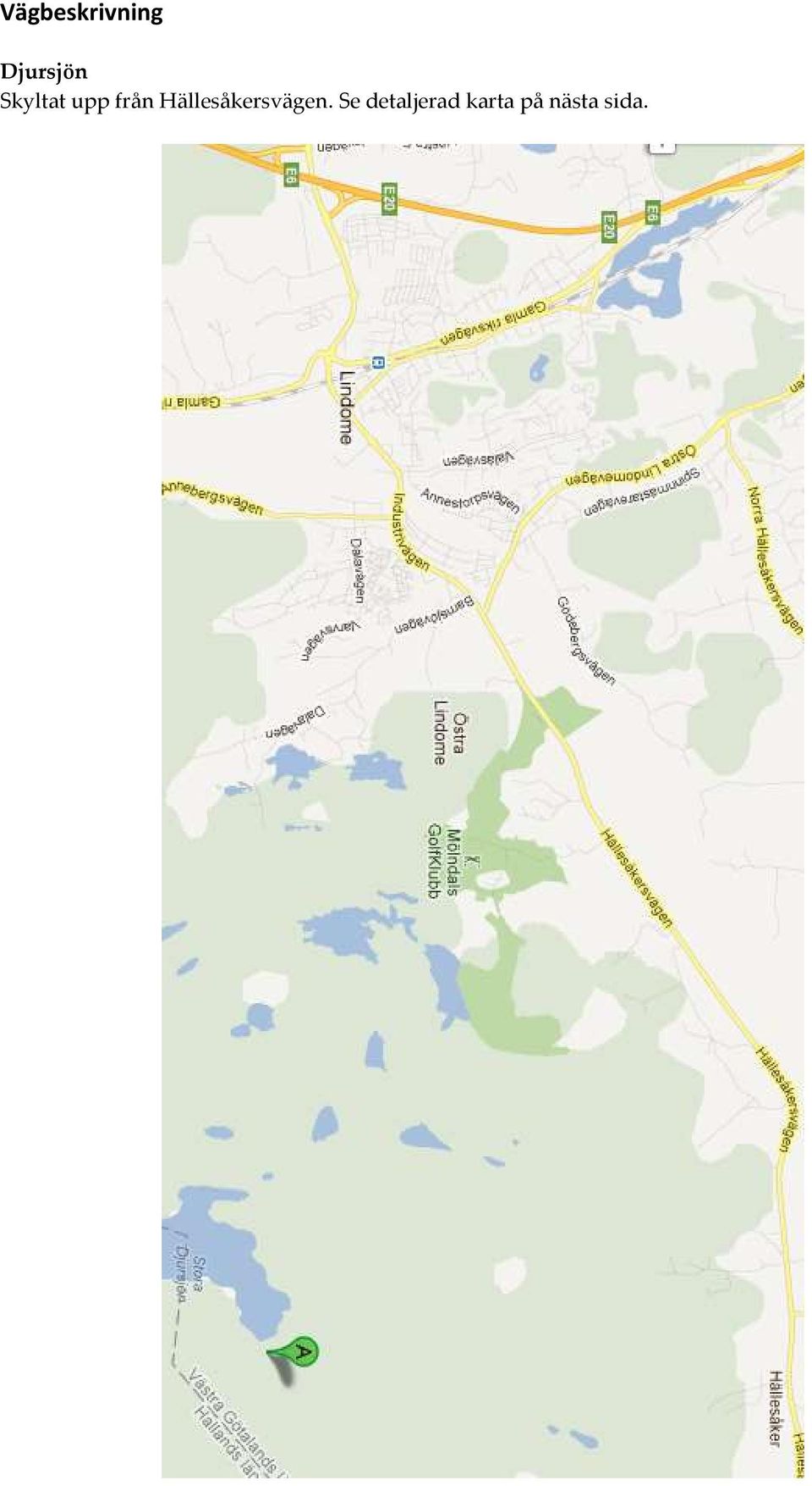 Hällesåkersvägen.