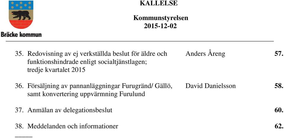 Försäljning av pannanläggningar Furugränd/ Gällö, David Danielsson 58.