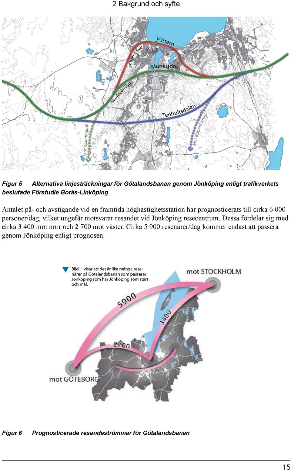 prognosticerats till cirka 6 000 Ulricehamn, Borås, Tranås och Linköping Trivector med en analys av trafiksystemet personer/dag, vilket ungefär motsvarar resandet vid Jönköping resecentrum.