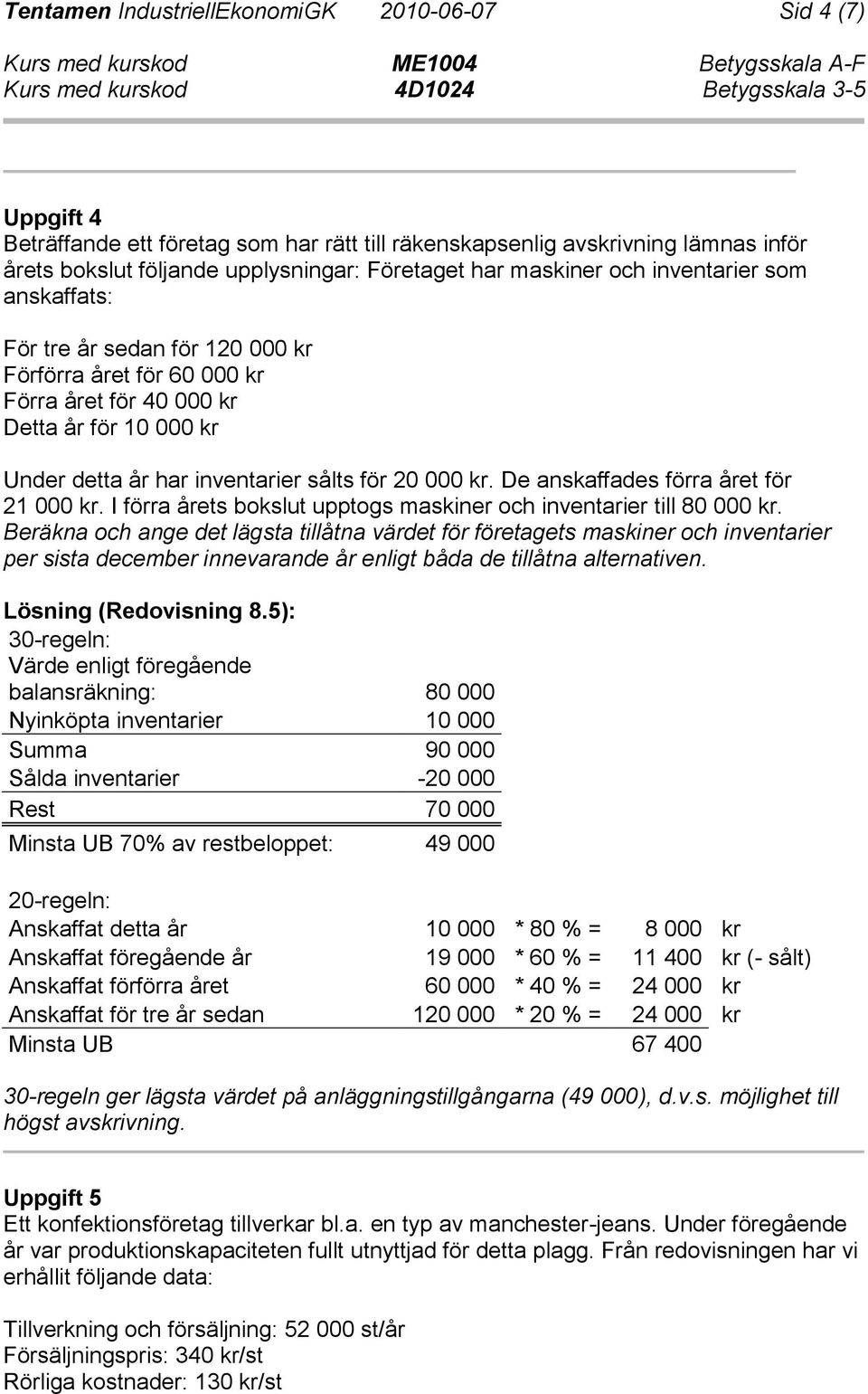 De anskaffades förra året för 21 000 kr. I förra årets bokslut upptogs maskiner och inventarier till 80 000 kr.