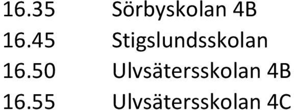 50 Ulvsätersskolan 4B