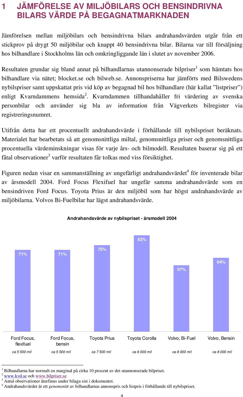 Resultaten grundar sig bland annat på bilhandlarnas utannonser