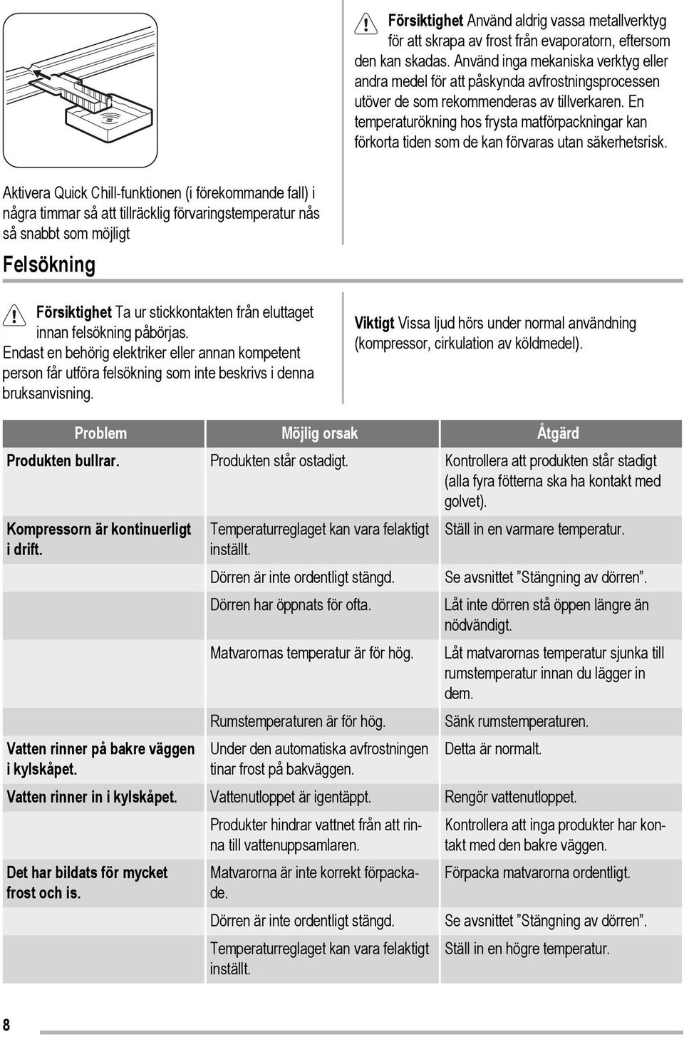 En temperaturökning hos frysta matförpackningar kan förkorta tiden som de kan förvaras utan säkerhetsrisk.