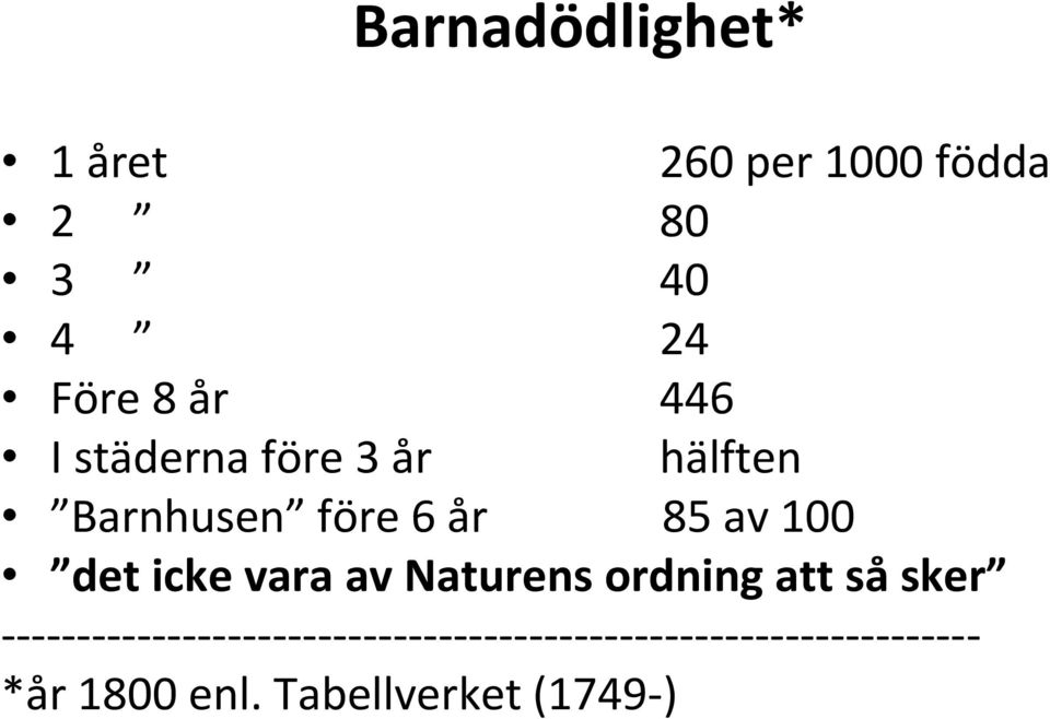 icke vara av Naturens ordning att så sker