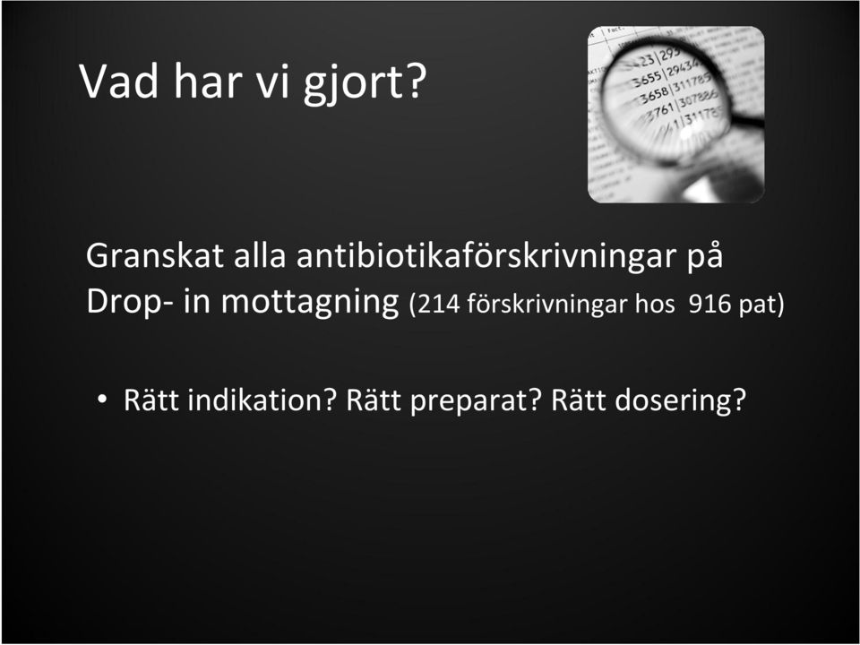 på Drop in mottagning (214