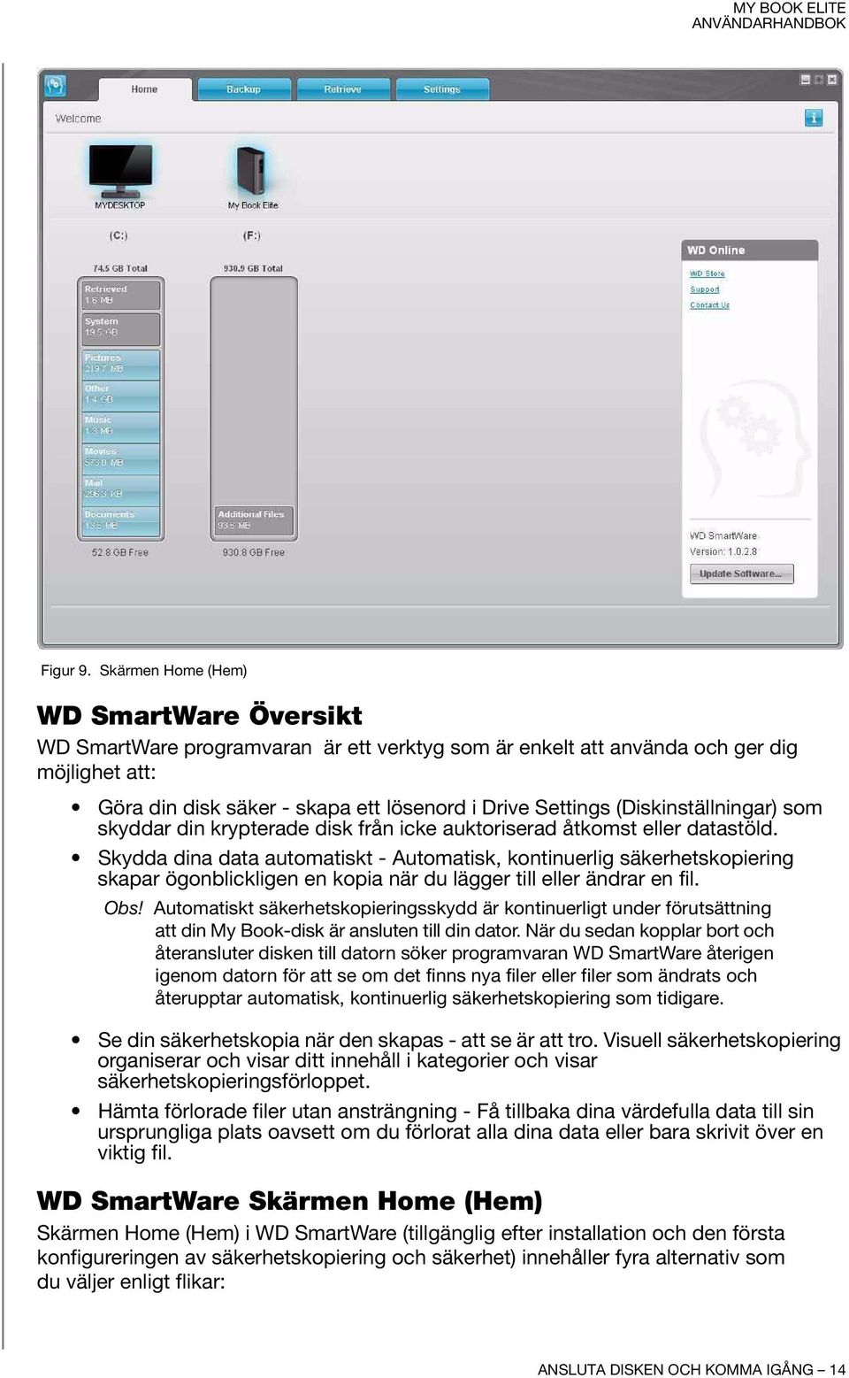 (Diskinställningar) som skyddar din krypterade disk från icke auktoriserad åtkomst eller datastöld.