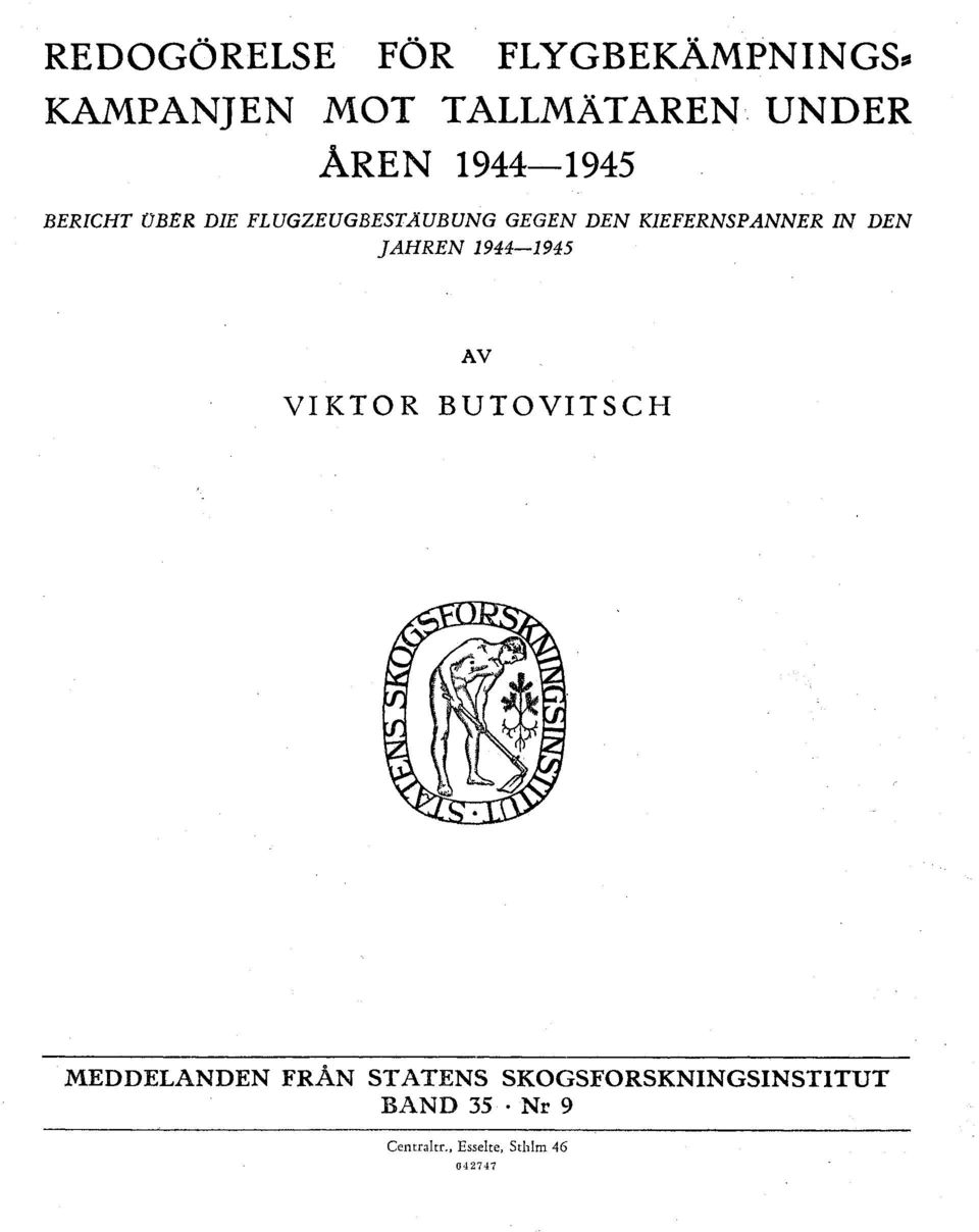 KIEFERNSPANNER IN DEN ]ARREN 1944-1945 AV VIKTOR BUTOVITSCH