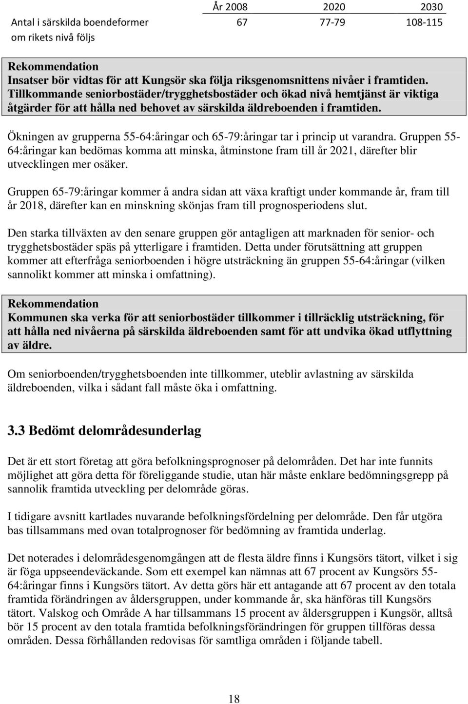 Ökningen av grupperna 55-64:åringar och 65-79:åringar tar i princip ut varandra.