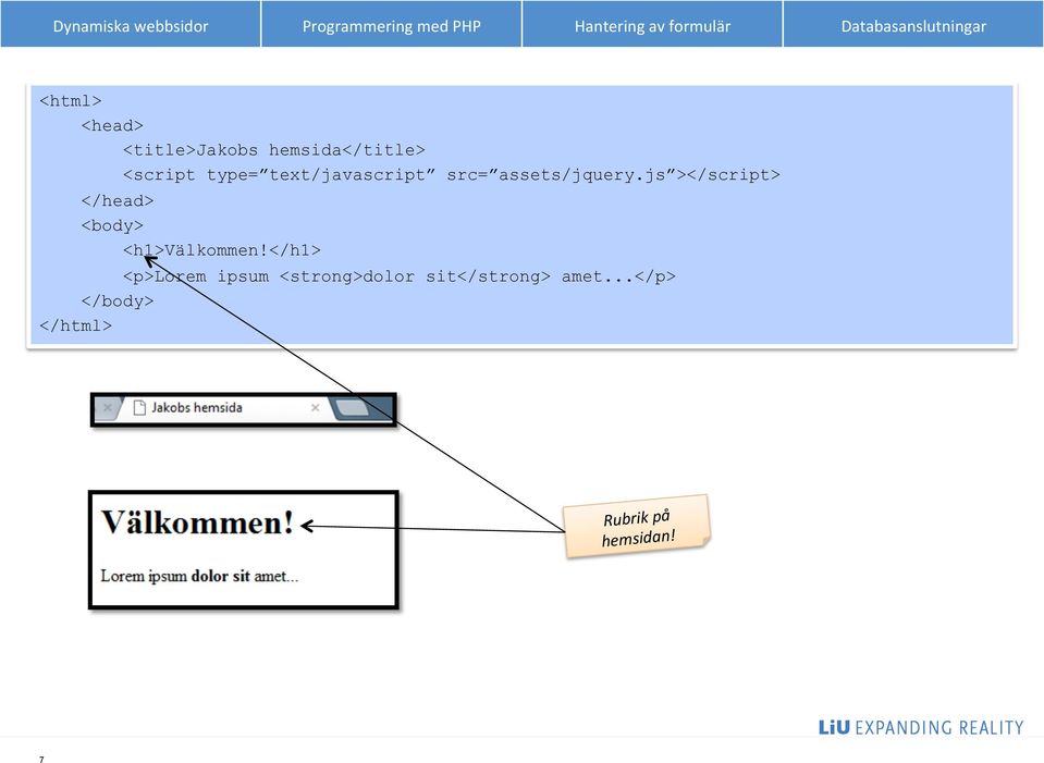 js ></script> </head> <body> <h1>välkommen!