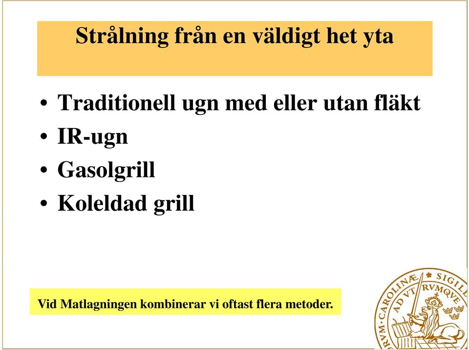 IR-ugn Gasolgrill Koleldad grill Vid