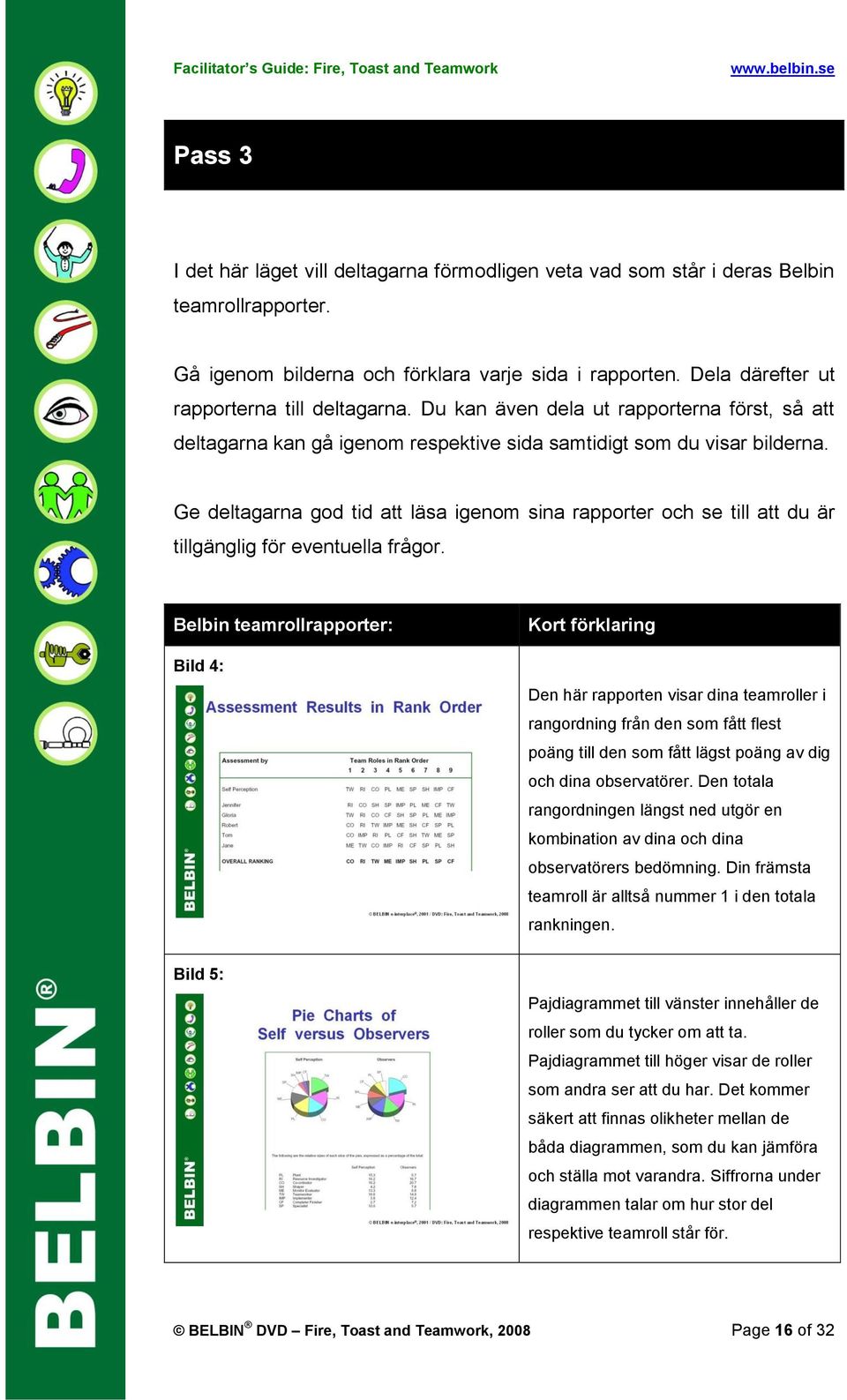 Ge deltagarna god tid att läsa igenom sina rapporter och se till att du är tillgänglig för eventuella frågor.