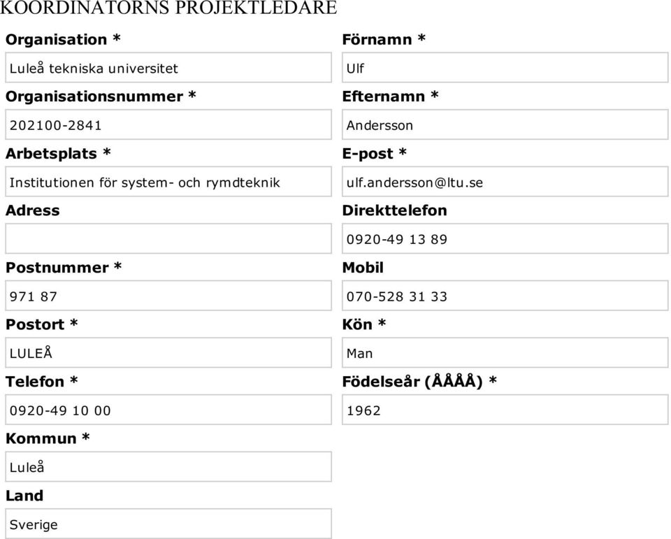 system- och rymdteknik ulf.andersson@ltu.