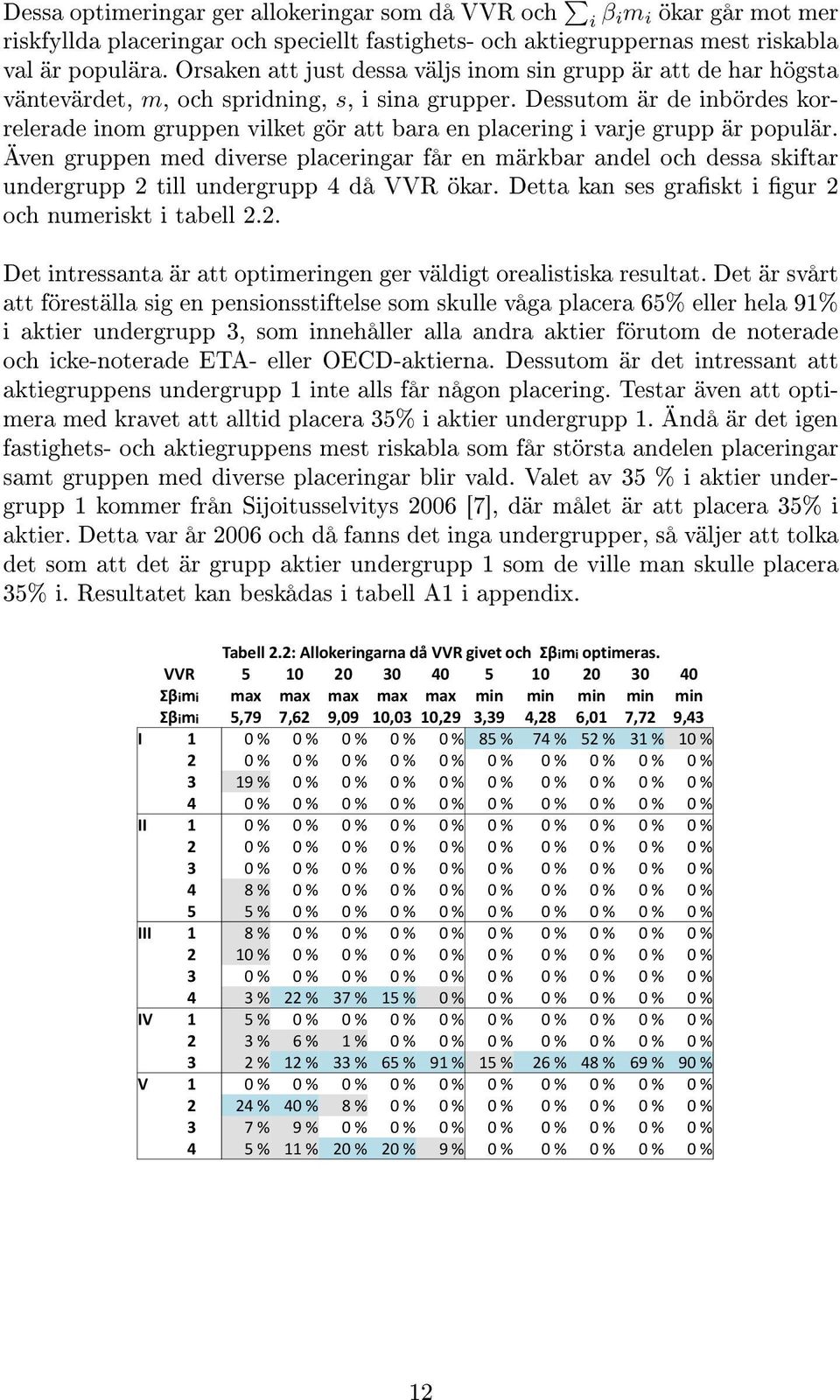 Dessutom är de inbördes korrelerade inom gruppen vilket gör att bara en placering i varje grupp är populär.