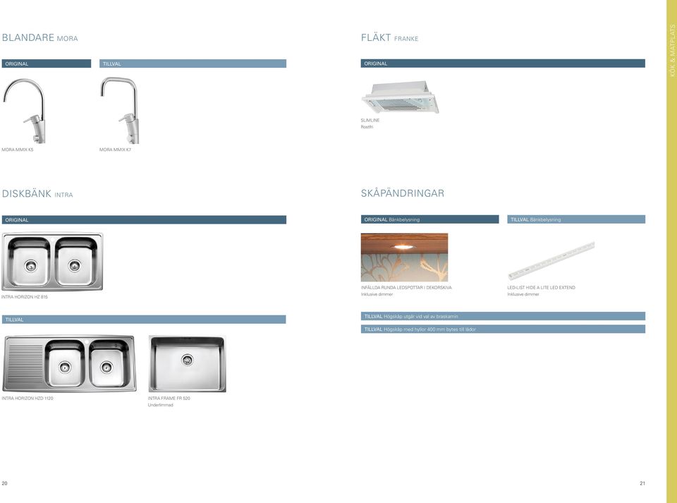 Inklusive dimmer LED-LIST HIDE A LITE LED EXTEND Inklusive dimmer Högskåp utgår vid val av braskamin