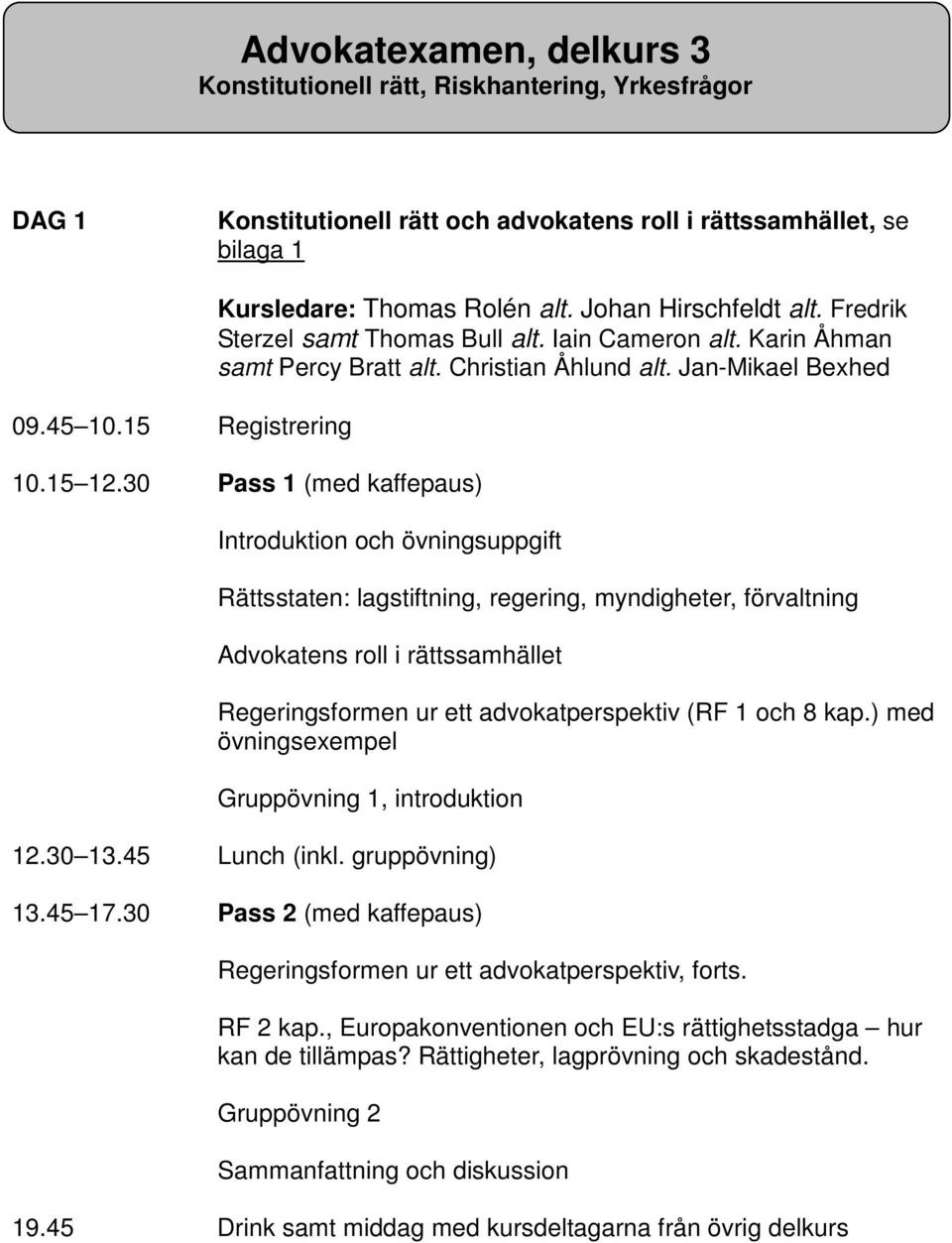 Jan-Mikael Bexhed 10.15 12.