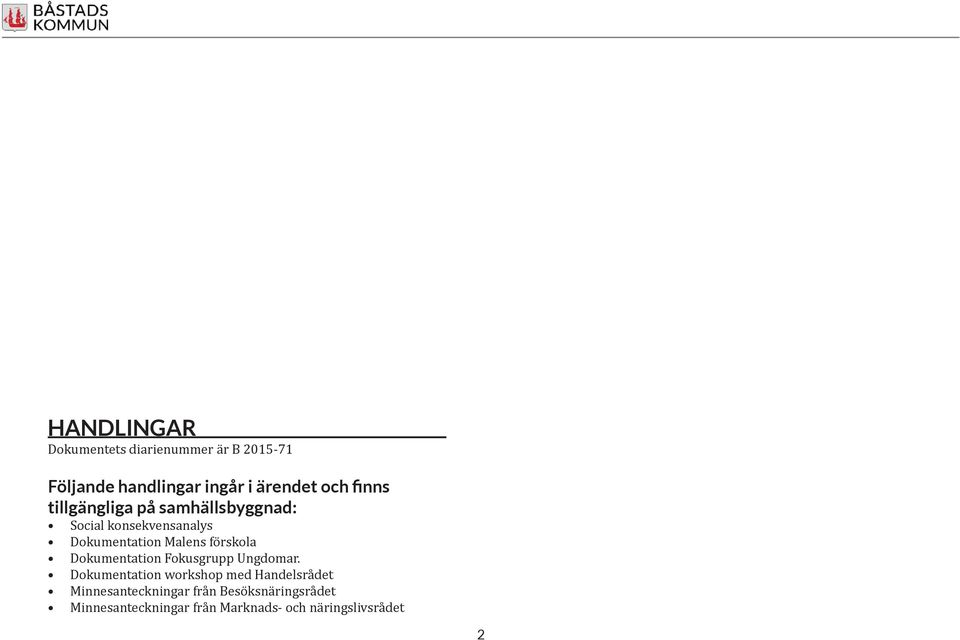 förskola Dokumentation Fokusgrupp Ungdomar.