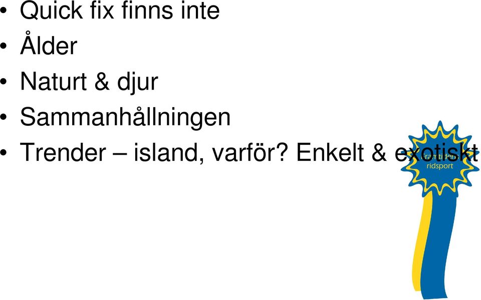 Sammanhållningen Trender