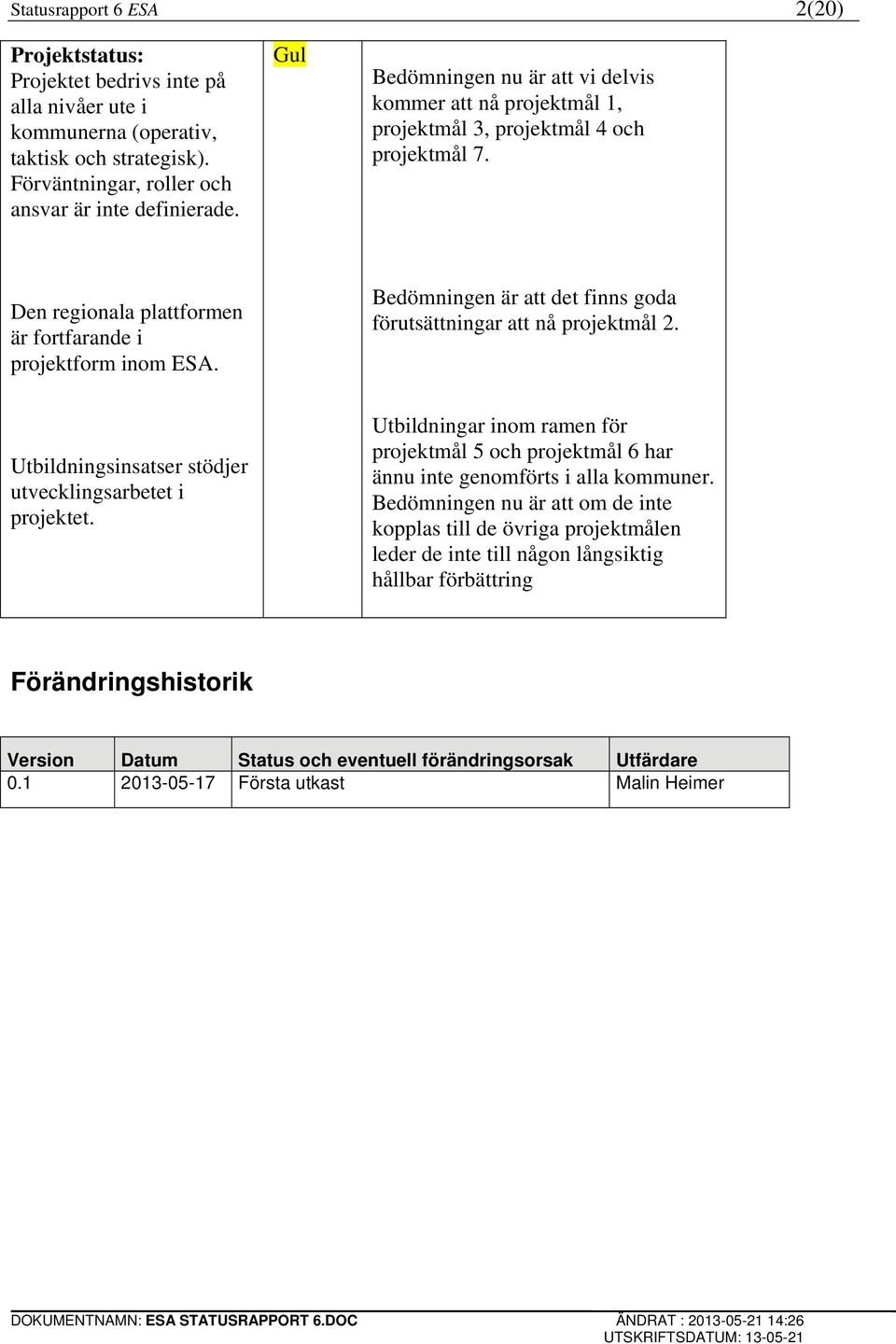 Bedömningen är att det finns goda förutsättningar att nå projektmål 2. Utbildningsinsatser stödjer utvecklingsarbetet i projektet.