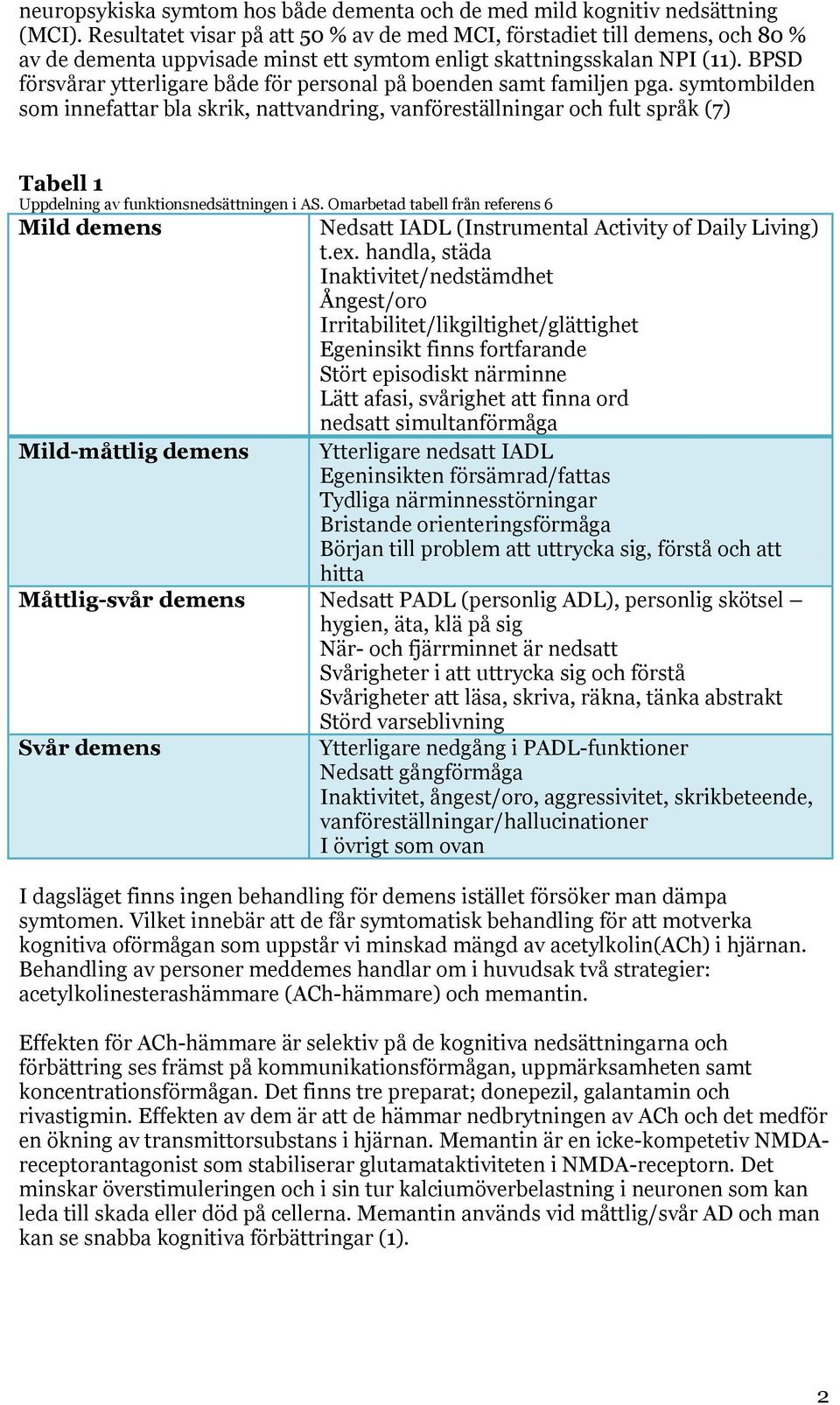 BPSD försvårar ytterligare både för personal på boenden samt familjen pga.