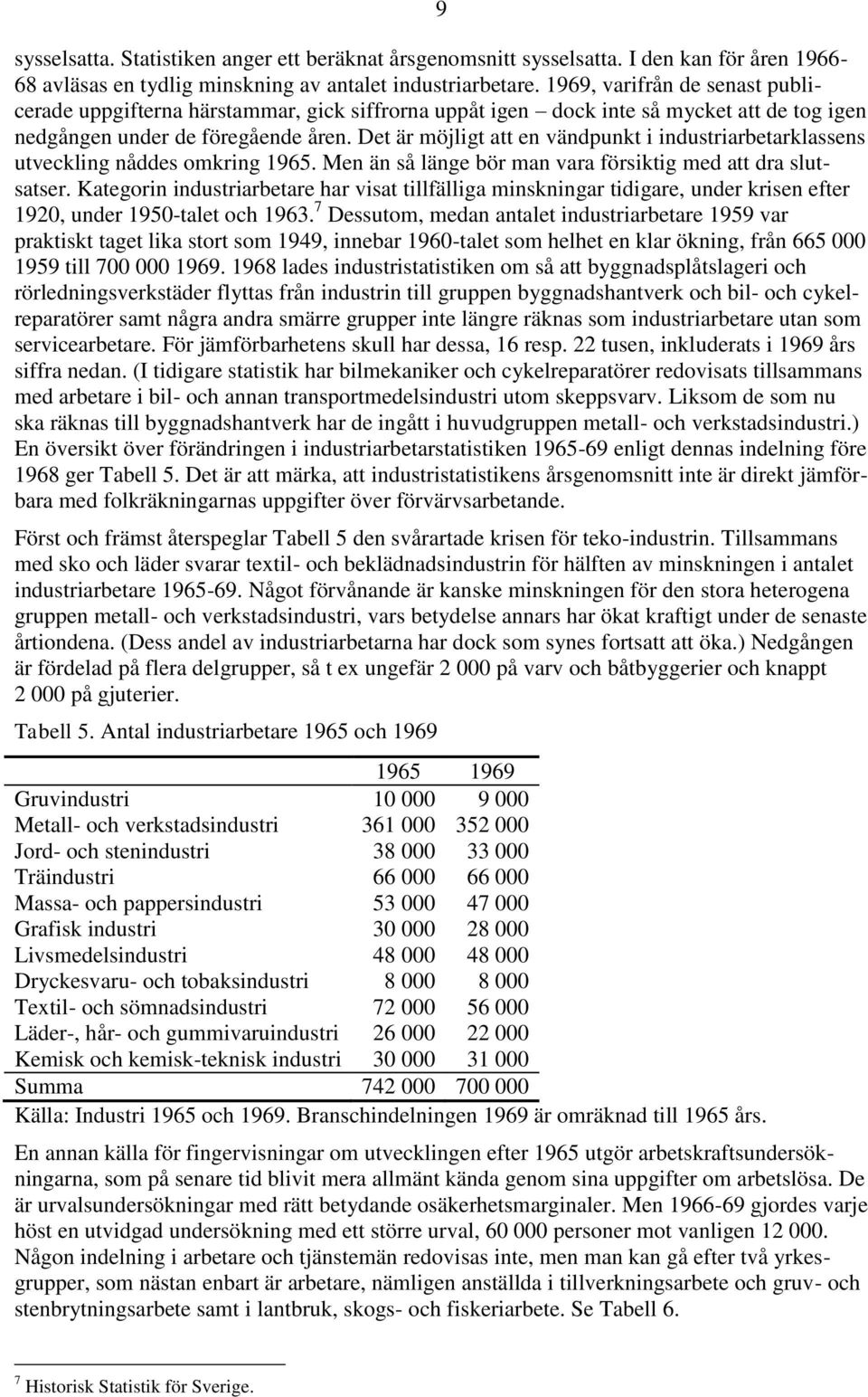 Det är möjligt att en vändpunkt i industriarbetarklassens utveckling nåddes omkring 1965. Men än så länge bör man vara försiktig med att dra slutsatser.