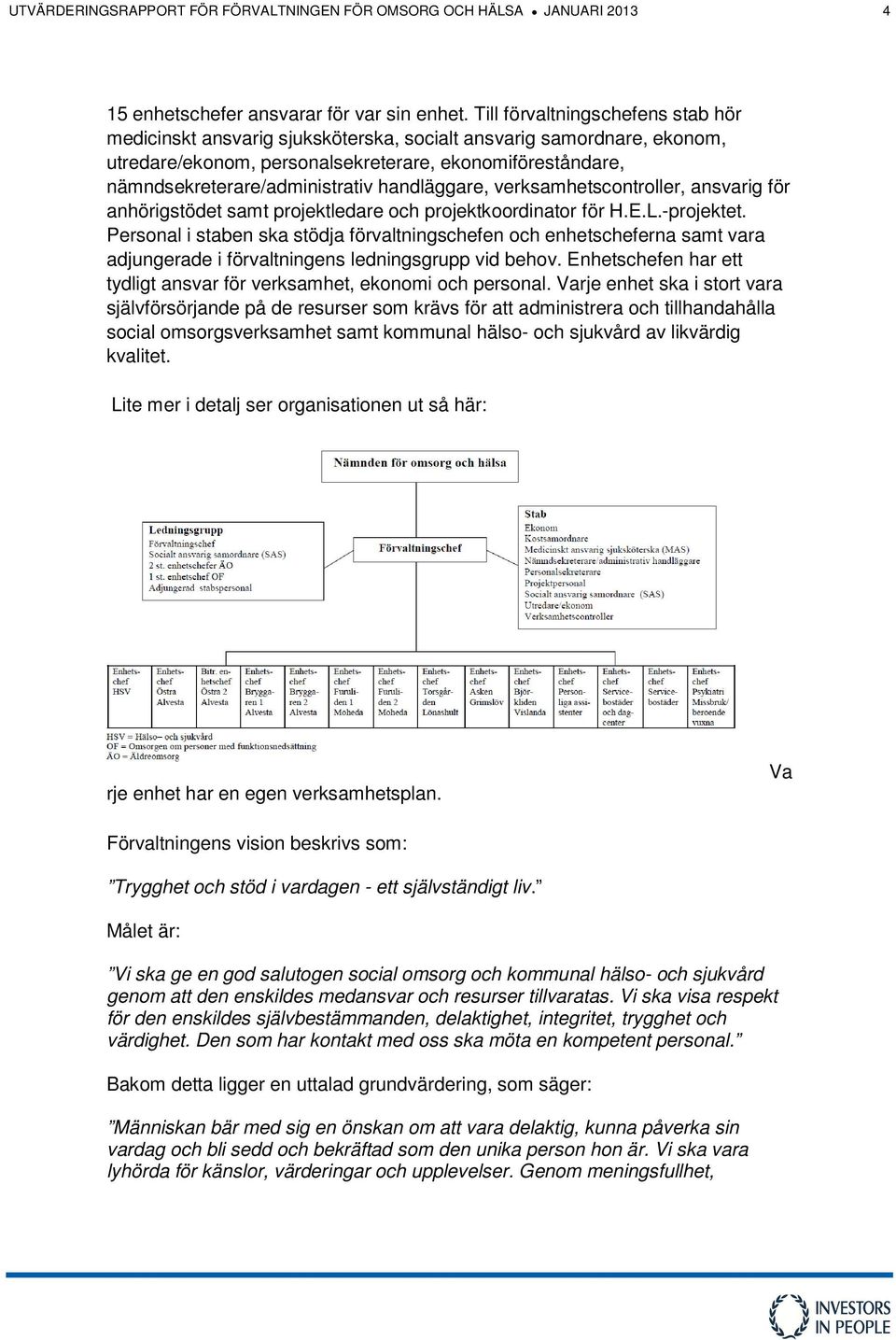 handläggare, verksamhetscontroller, ansvarig för anhörigstödet samt projektledare och projektkoordinator för H.E.L.-projektet.