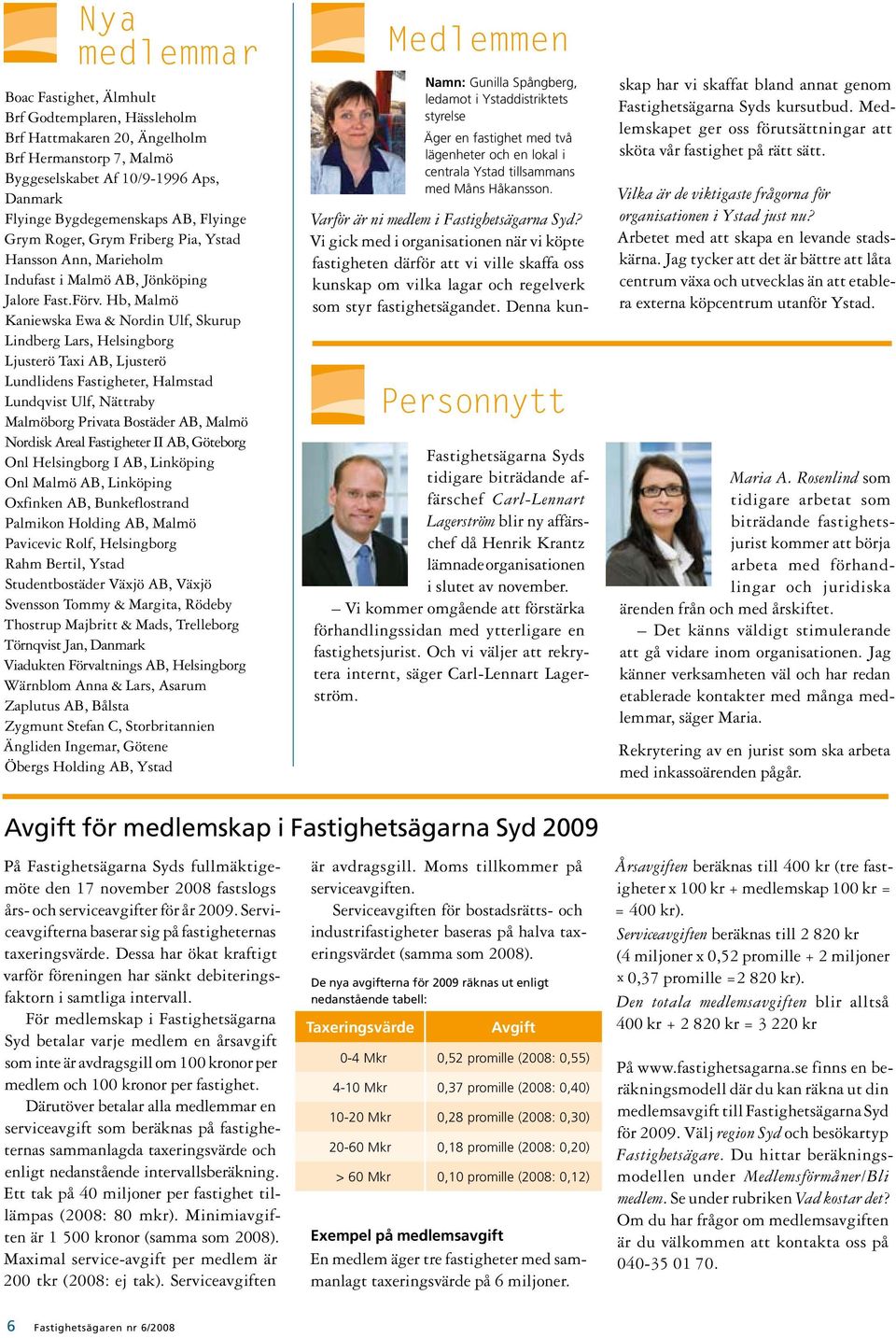 Hb, Malmö Kaniewska Ewa & Nordin Ulf, Skurup Lindberg Lars, Helsingborg Ljusterö Taxi AB, Ljusterö Lundlidens Fastigheter, Halmstad Lundqvist Ulf, Nättraby Malmöborg Privata Bostäder AB, Malmö