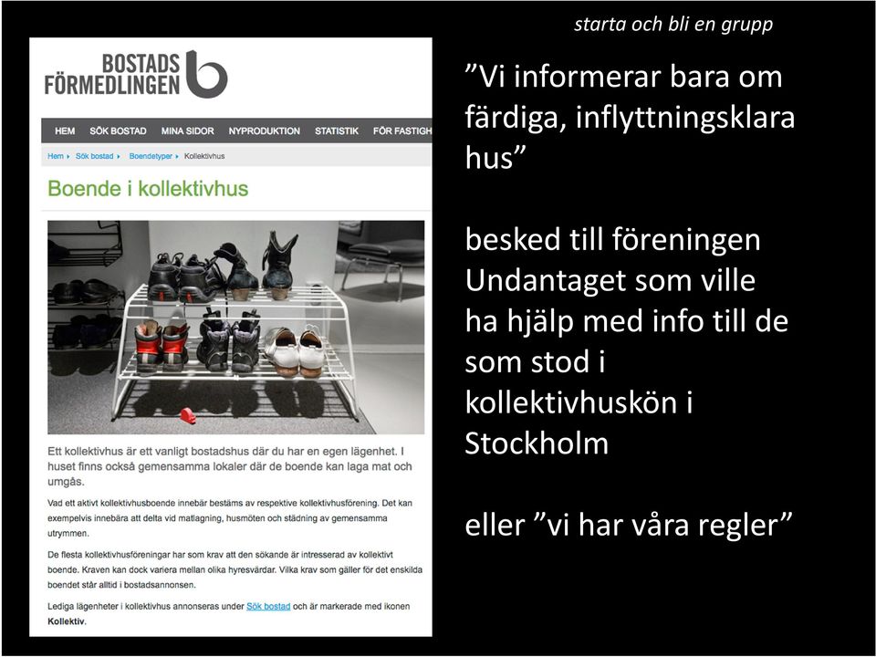 föreningen Undantaget som ville ha hjälp med info