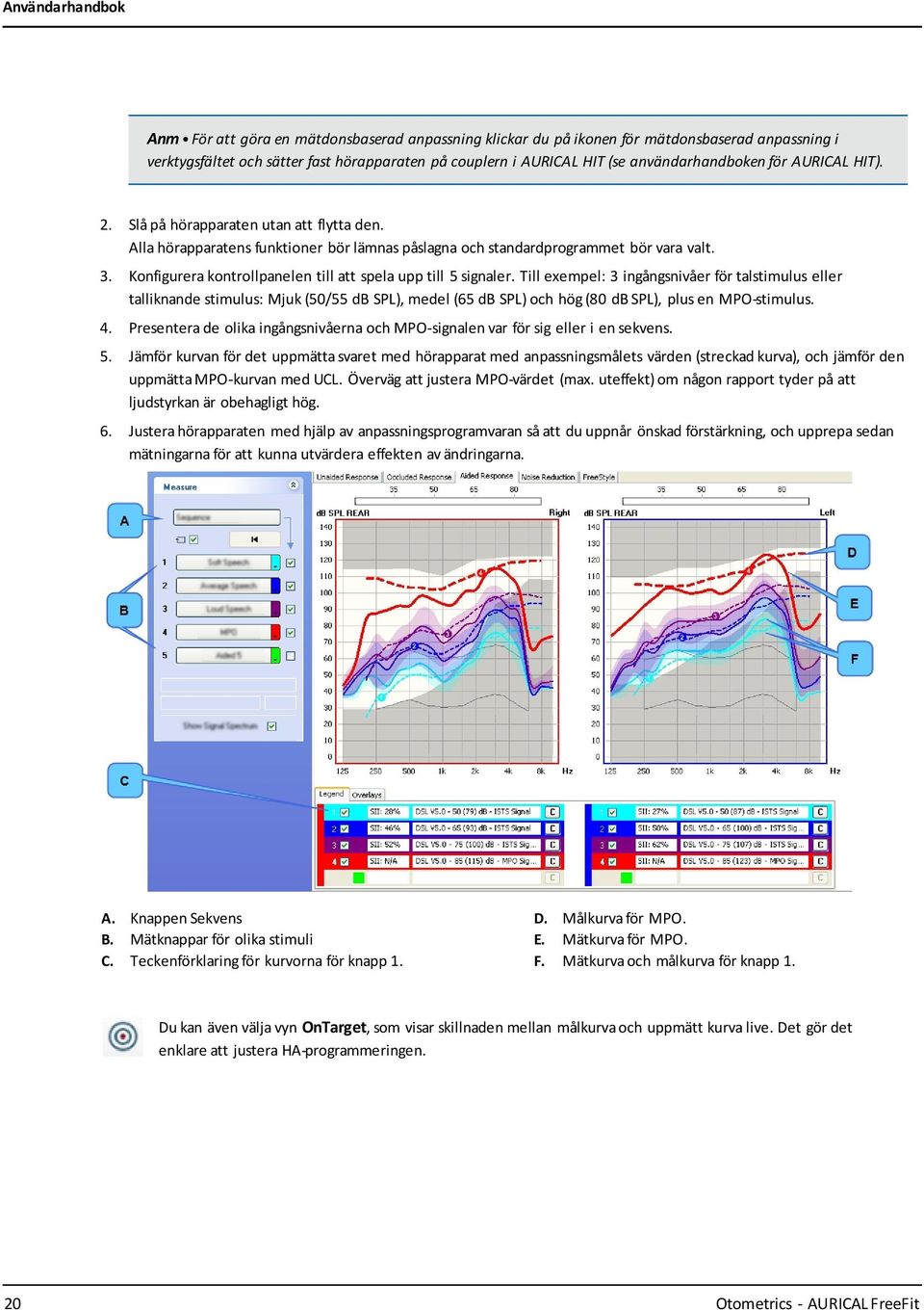 Konfigurera kontrollpanelen till att spela upp till 5 signaler.