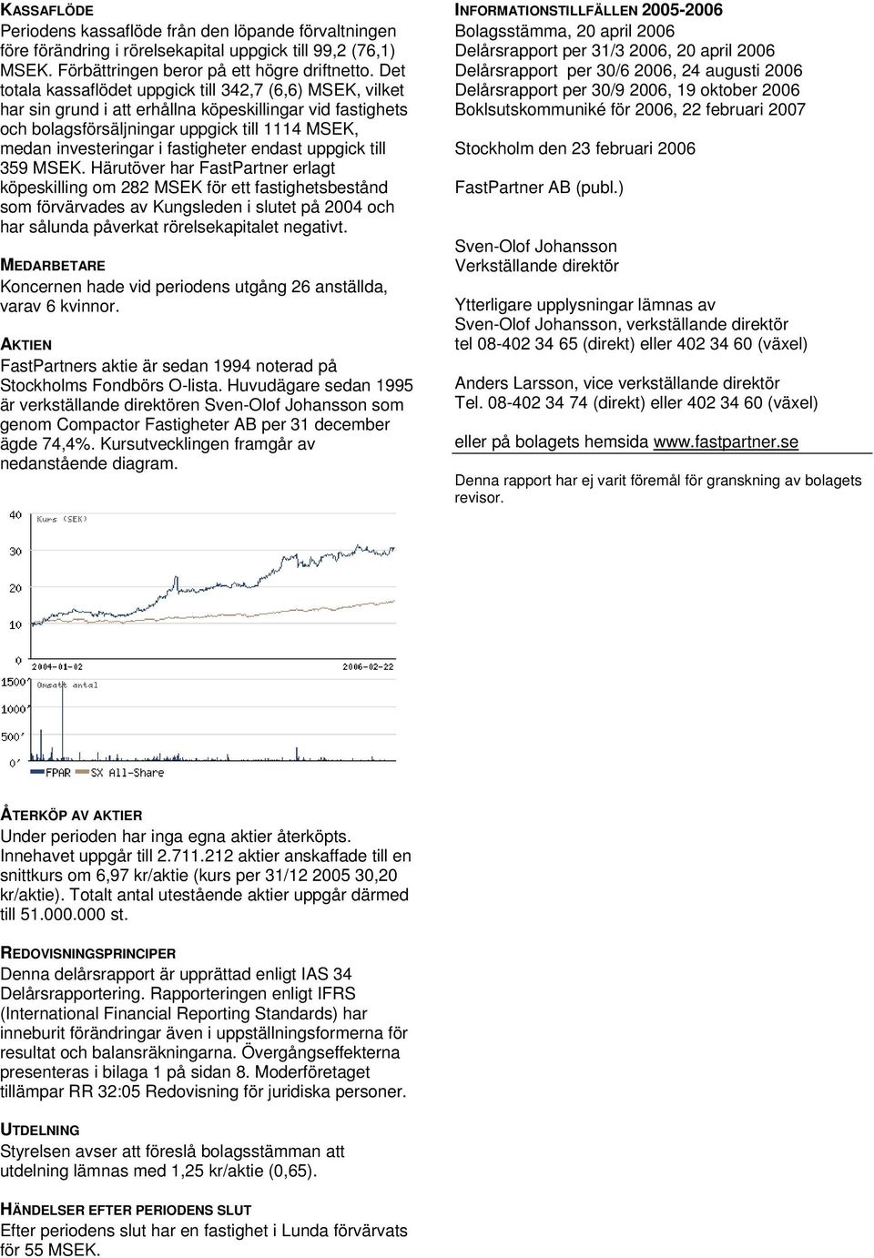 fastigheter endast uppgick till 359 MSEK.