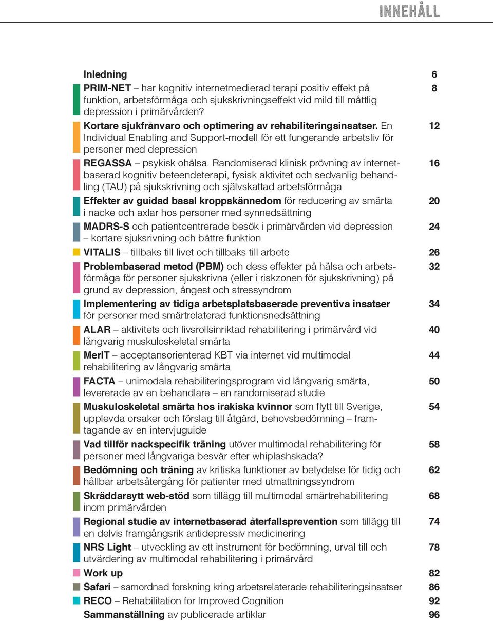 Randomiserad klinisk prövning av internetbaserad kognitiv beteendeterapi, fysisk aktivitet och sedvanlig behandling (TAU) på sjukskrivning och självskattad arbetsförmåga Effekter av guidad basal