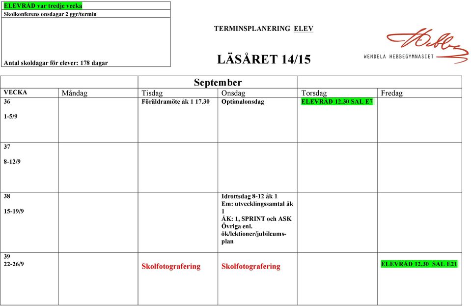 utvecklingssamtal åk 1 ÅK: 1, SPRINT och ASK Övriga enl.