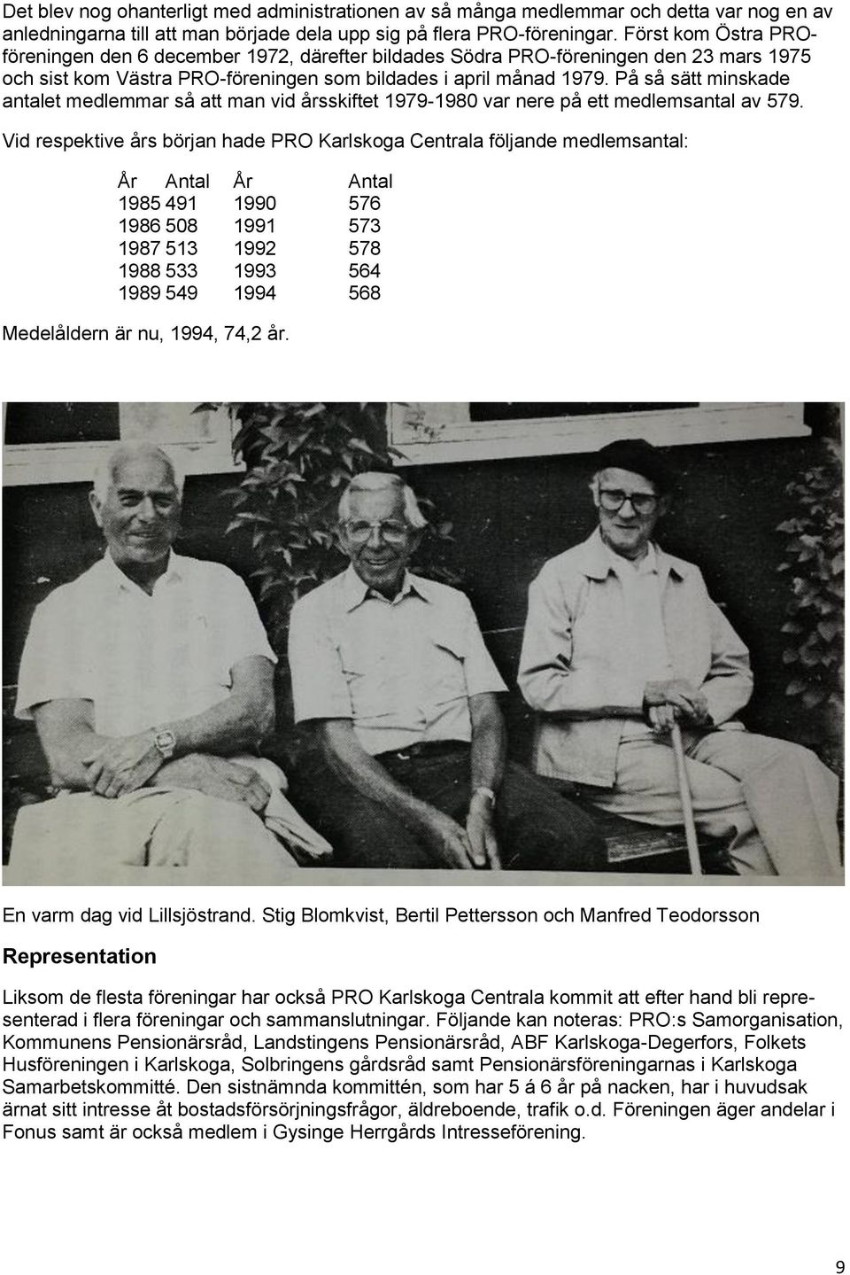 På så sätt minskade antalet medlemmar så att man vid årsskiftet 1979-1980 var nere på ett medlemsantal av 579.