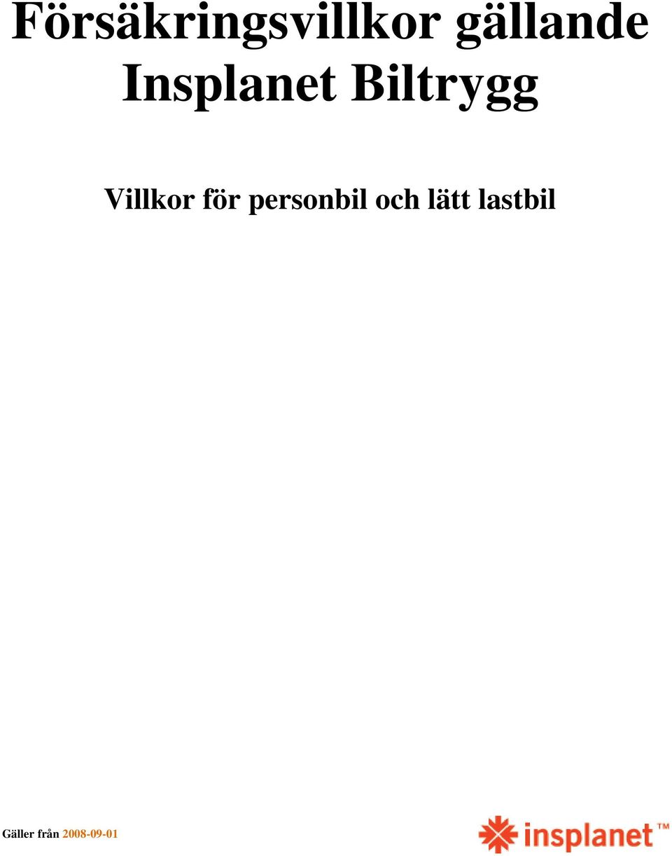 för personbil och lätt