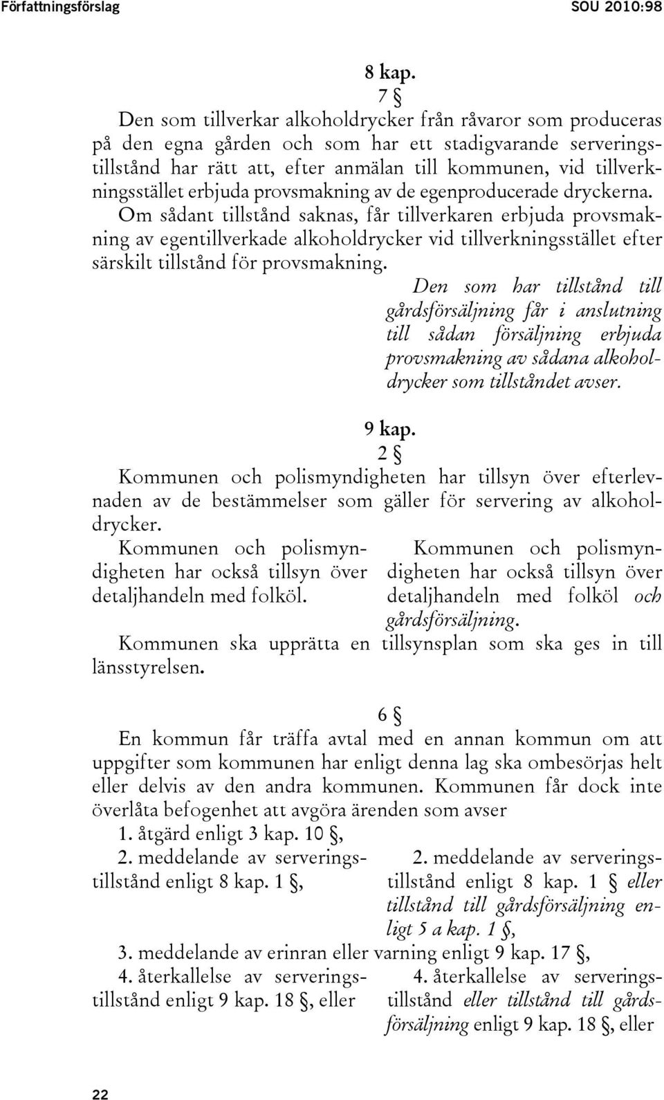 tillverkningsstället erbjuda provsmakning av de egenproducerade dryckerna.