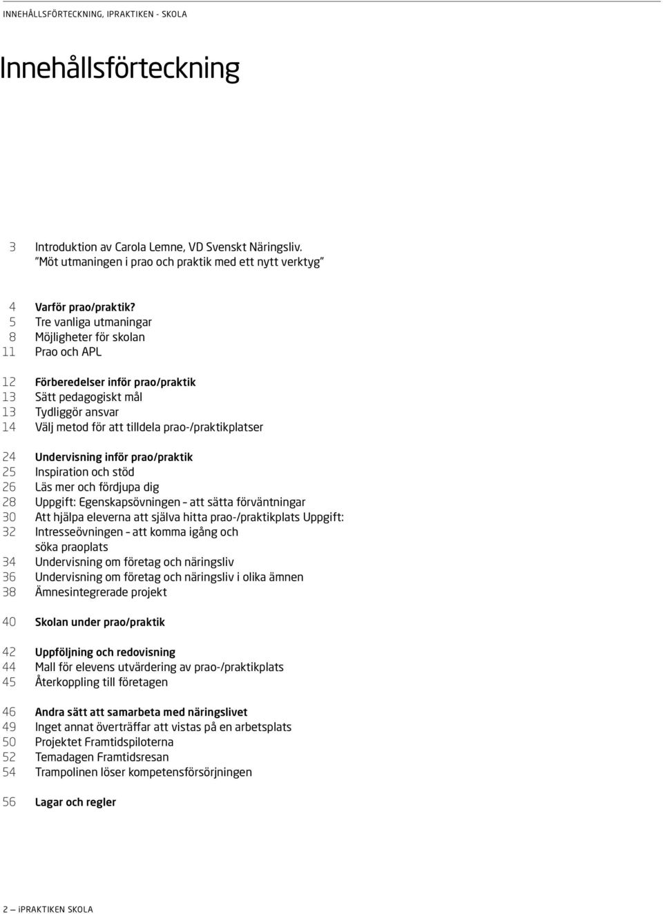 Tre vanliga utmaningar Möjligheter för skolan Prao och APL Förberedelser inför prao/praktik Sätt pedagogiskt mål Tydliggör ansvar Välj metod för att tilldela prao-/praktikplatser Undervisning inför