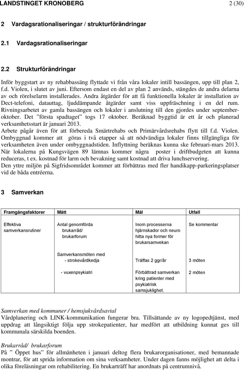 Eftersom endast en del av plan 2 används, stängdes de andra delarna av och rörelselarm installerades.